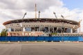 The Construction of a football stadium