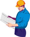Construction foreman worker
