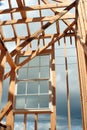 Construction Framed Window Royalty Free Stock Photo