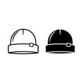 Construction Hard Hat Icon Set Royalty Free Stock Photo