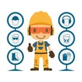 Construction health and safety. Royalty Free Stock Photo