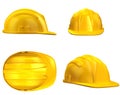 Construction helmet 3d illustration