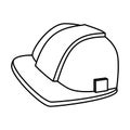 Construction helmet protection icon Royalty Free Stock Photo