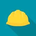 Construction helmet. Yellow safety hat Royalty Free Stock Photo