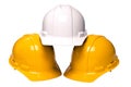 Construction Helmets Isolated