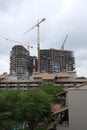 Construction of a high-rise building in Sandton, Johannesburg, Soiuth Africa on 2 April 2019