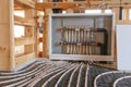 Radiant floor heating system Royalty Free Stock Photo