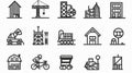 Professional Construction Icon Set for Creative Design Projects Royalty Free Stock Photo