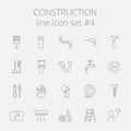 Construction icon set Royalty Free Stock Photo