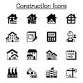 Construction industrial & Architecture icon set vector illustration graphic design.