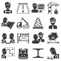 Construction icons Royalty Free Stock Photo