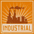 Construction industrial building icon