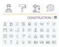 Construction, industrial vector icons