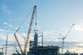 Construction Industry oil rig refinery working site Royalty Free Stock Photo