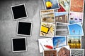 Construction industry themed photo collage Royalty Free Stock Photo