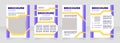Construction initiation blank brochure design