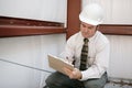 Construction Inspector - Notation Royalty Free Stock Photo