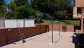 Construction of an iron gazebo on a private terrace