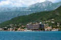 Construction in a Kumbor in Kotor Bay. Montenegro Royalty Free Stock Photo