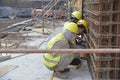 Construction workers at building Site Royalty Free Stock Photo