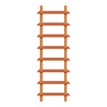 Construction ladder icon, cartoon style