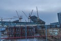 Construction of Lakhta center in Russia