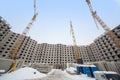 Construction of large apartment houses