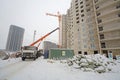 Construction of large apartment houses