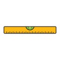 Construction level ruler icon Royalty Free Stock Photo