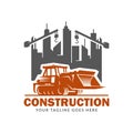 Construction logo template, suitable for construction company brand, vector format and easy to edit