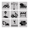 Construction machinary design. Royalty Free Stock Photo