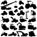 Construction machine vector Royalty Free Stock Photo