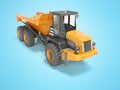 Construction machinery orange quarry truck for transportation of