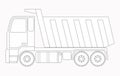 Construction machinery. Truck. Coloring pages for children