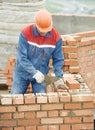 Construction mason worker bricklayer