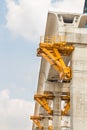 Construction of a mass rail transit line in progress Royalty Free Stock Photo