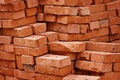 Construction material - stack of bricks