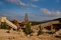 construction materials working machines excavator industry Royalty Free Stock Photo