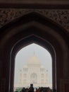 First view of Taj Mahal Royalty Free Stock Photo