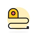 Construction, Measuring, Scale, Tape Abstract Circle Background Flat color Icon Royalty Free Stock Photo