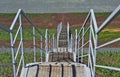 Construction metal ladder. Royalty Free Stock Photo