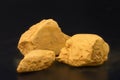 Clay - fine-grained sedimentary rock, saturated yellow color