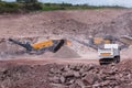 Construction Mobile Quarry Trucks Rocks