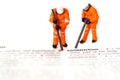 Construction model workers dictionary B Royalty Free Stock Photo