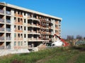 Construction of a multi-apartment 5 - storey building using earthquake resistant technologies. Monolithic reinforced concrete