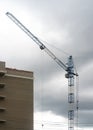 Construction of a multi storey residential building. Royalty Free Stock Photo