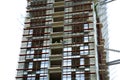 Construction of a multi-storey residential complex. The building is almost finished Royalty Free Stock Photo