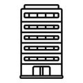 Construction multistory building icon outline vector. Plan area style Royalty Free Stock Photo