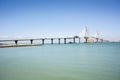 Construction of the new bridge in Cadiz, Spain Royalty Free Stock Photo