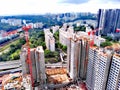 Construction of new buildings in Singapore Royalty Free Stock Photo